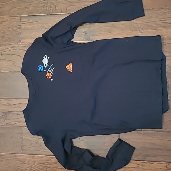 Adidas boy's long-sleeved Tshirt size Large 14/16 - Picture 1 of 5
